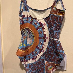 Tory Burch Multicolor Patterned One Piece Swimsuit